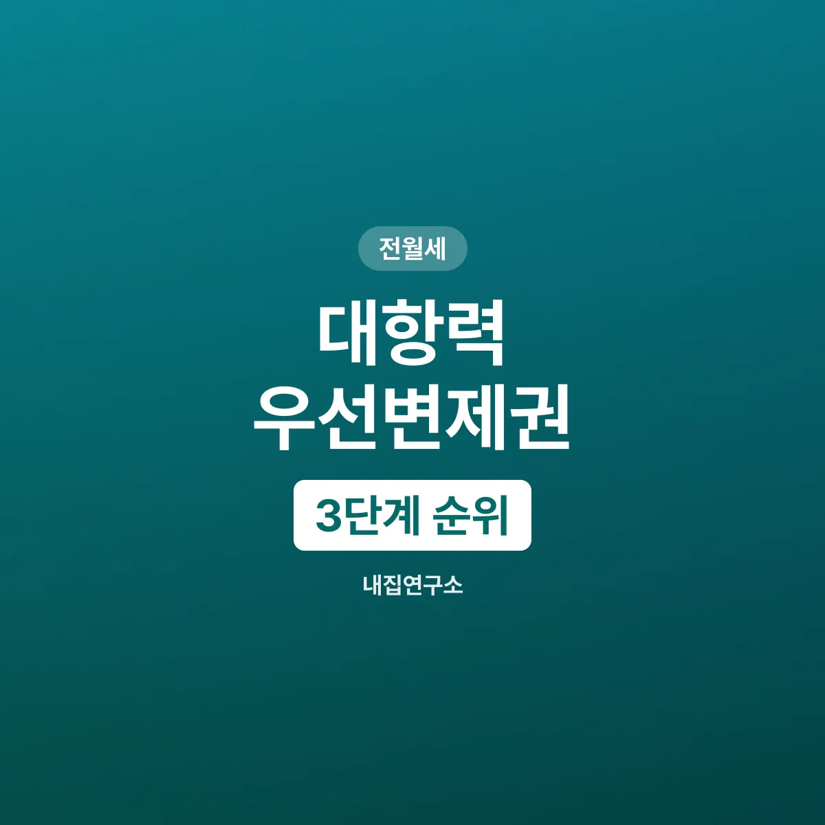 대항력 우선변제권, 보증금 지키는 3단계 순위